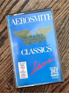 Vintage Aerosmith Cassette Tape Classics Live! 1986 promotional tape rare